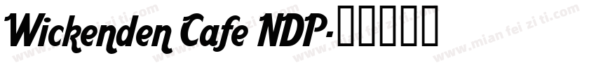 Wickenden Cafe NDP字体转换